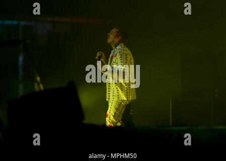 Post Malone Performing Live At the Sahara Stage at The 2018 Coachella Music Festival.  Featuring: Post Malone Where: Coachella, California, United States When: 22 Apr 2018 Credit: WENN.com Stock Photo