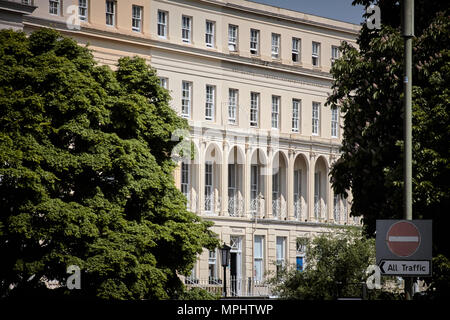 Cheltenham Municipal Offices. Large regency style building. Viewed firm the Promenade, Cheltenham, Gloucestershire. Stock Photo