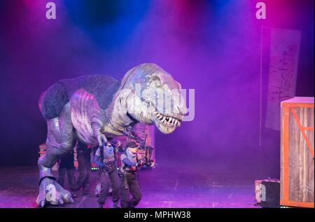 Dinosuar world enetertainment childrens show Stock Photo