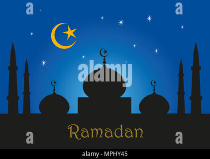 Ramadan Kareem banner background template with morocco 