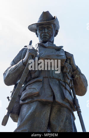 Digger of the Australian 2nd Division Memorial, Mont St Quentin, France Stock Photo