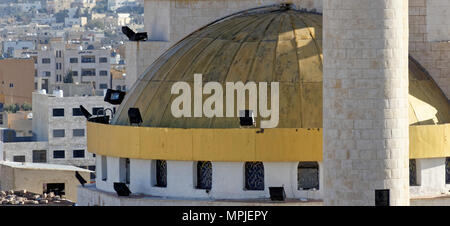 Close-up of the lower cathedral of the mosque in Madaba, Jordan Stock Photo