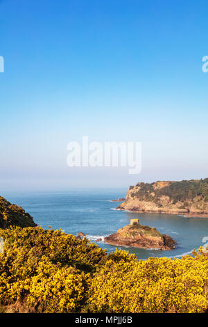 United Kingdom, Channel Islands, Jersey, Portelet Bay Stock Photo