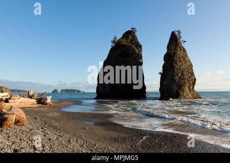 Rialto Beach, Olympic Coast, Washington State, USA Stock Photo