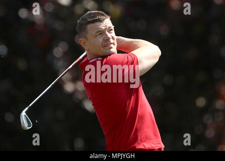 Brian O'Driscoll during the Pro-Am for the 2018 BMW PGA Championship at Wentworth Golf Club, Surrey. Stock Photo