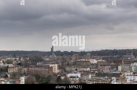 View from the top of The Wills Memorial Building, University of Bristol Stock Photo