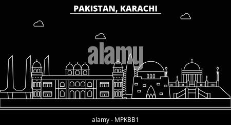 Urban vector city map of Karachi, Pakistan, Asia Stock Vector Image ...