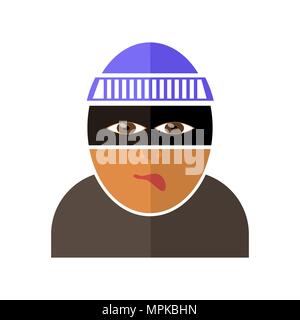 Gangster Icon Isolated Stock Vector