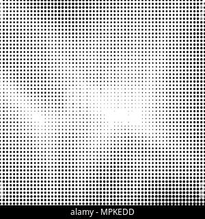 Halftone Background. Dotted Dirty Damaged Spotted Circles Pattern. Stock Vector