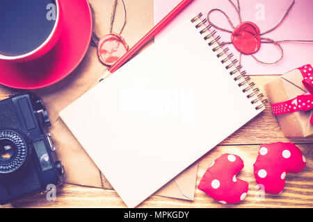 Writing love confession Stock Photo