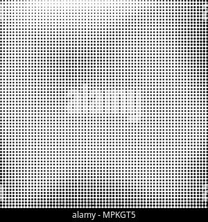 Halftone Background. Dotted Dirty Damaged Spotted Circles Pattern. Stock Vector