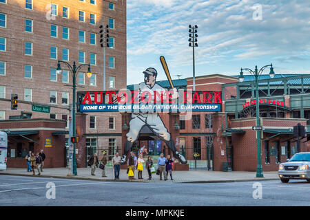 AutoZone park sports field in downtown Memphis, Tennessee Stock Photo