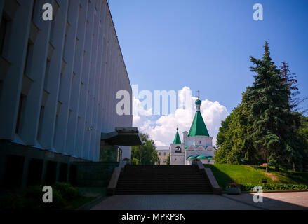 Exterior view to Cathedral of the Archangel Michaelat Nizhny Novgorod, Russia Stock Photo