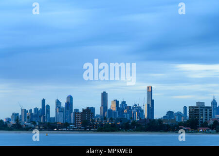 Oceania; Australia; Australian; Down Under; Victoria, Melborne Skyline Stock Photo