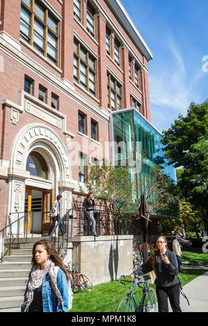 Toronto Canada,University of Toronto,College Street,campus,higher learning,education,public university,John H. Daniels Faculty of Architecture,Landsca Stock Photo