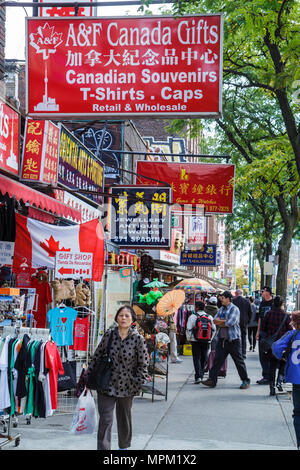 Toronto Canada,Spadina Avenue,Chinatown neighborhood,shopping shopper shoppers shop shops market markets marketplace buying selling,retail store store Stock Photo