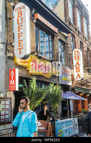 Toronto Canada,King Street West,Entertainment District,Gabby's Grill,restaurant restaurants food dining cafe cafes,bar lounge pub,Dhaba Indian Cuisine Stock Photo