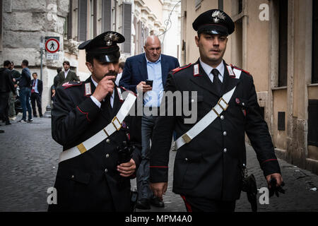 Rome, Italy. 23rd May, 2018. ROME, ITALY - MAY 23.the deputy Guido Crosetto di Fratelli d'Italia, declared to the press his resignation as a member of parliament for personal reasons". on May 23, 2018 in Rome, Italy. Credit: Andrea Ronchini/Pacific Press/Alamy Live News Stock Photo