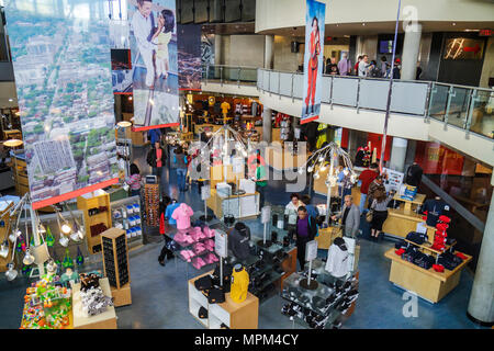 Toronto Canada,Bremner Boulevard,CN Tower,observation towermodern wonder,gift shopping shopper shoppers shop shops market markets marketplace buying s Stock Photo