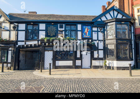 Man and Scythe public house Bolton Lancashire one of the oldest pubs in England Stock Photo