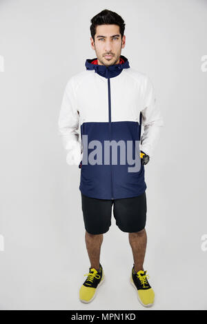 Portrait of young man wearing sportswear Stock Photo