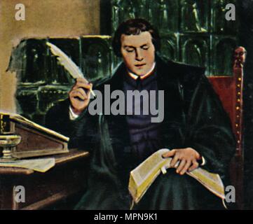 Martin Luther, German Theologian And Augustinian Monk, 19th Century ...