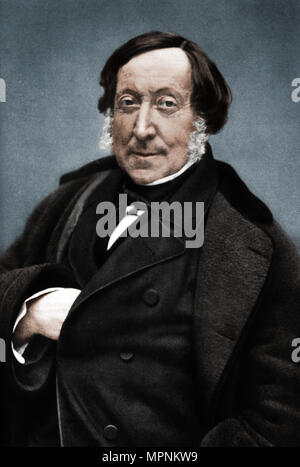 Gioachino Rossini (1792-1868), Italian composer. Artist: Nadar. Stock Photo