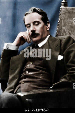 Giacomo Puccini (1858-1924), Italian composer, 1910. Artist: Unknown. Stock Photo