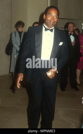 BEVERLY HILLS, CA - FEBRUARY 28: OJ Simpson attends the National Council of Aging Honors Giancarlo Parretti on February 28, 1991 at the Beverly Hilton Hotel in Beverly Hills, California. Photo by Barry King/Alamy Stock Photo Stock Photo