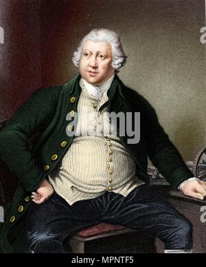 Richard Arkwright (1732-1792), British industrialist and inventor. Artist: Unknown. Stock Photo