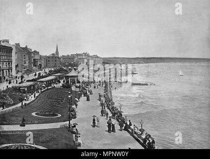 'Bridlington - Looking Down the Prince's Parade', 1895. Artist: Unknown. Stock Photo