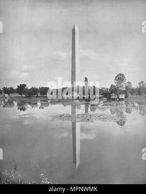 'The Washington Monument', 19th century. Artist: Unknown. Stock Photo