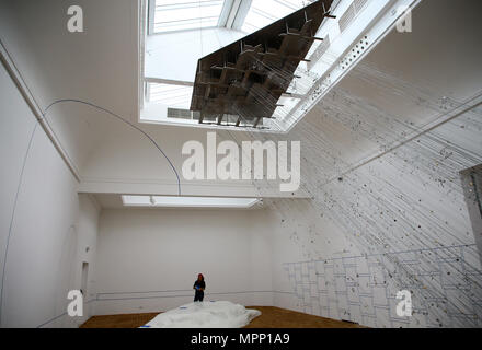 Yvonne Farrell and Shelley McNamara are the curators of the 16th International Architecture Exhibition, which will take place from 26 May to 25 November 2018 at the Giardini and Arsenale and in various venues in Venice. The title chosen is Freespace, which represents the generosity and sense of humanity that architecture places at the center of its agenda, focusing attention on the quality of space itself. In the picture: Poland Pavilion Stock Photo