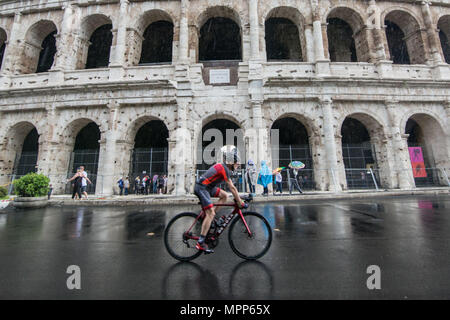 Rome, Buche in the Tour of Italy 2018 circuit in Rome. In the picture: Colosseum *** NO WEB *** NO DAILY *** Stock Photo