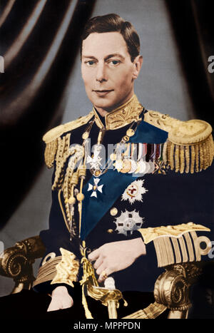 'His Majesty King George VI', c1936. Artist: Captain P North. Stock Photo