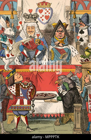 The King And Queen Of Hearts In Court by Print Collector