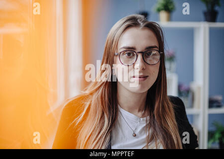 Portrait of young architect wearing glasses Stock Photo