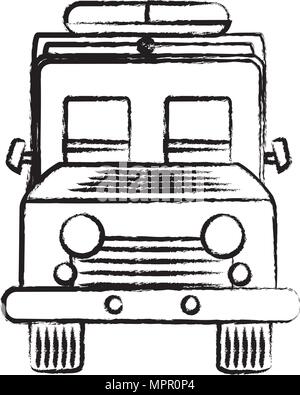 ambulance vehicle icon over white background, vector illustration Stock Vector