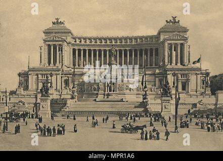 'Roma - Piazza di Venezia. Monument to Victor Emmanuel II', 1910.  Artist: Unknown. Stock Photo