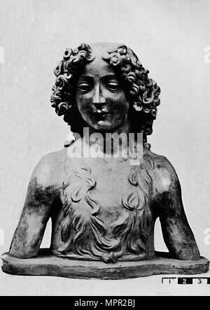 Bust of a Youth (Saint John the Baptist?). Francesco Mochi; Italian,  1580-1654. Date: 1625-1645. Dimensions: 40.5 × 33 × 29 cm (15 7/8 × 13 × 11  3/8 in.). Marble, on varie - Album alb4137034