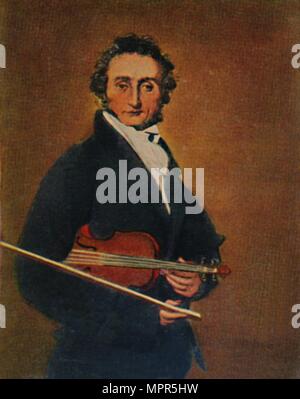 'Niccolò Paganini 1782-1840', 1934. Artist: Unknown. Stock Photo