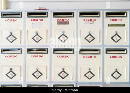 Portugal, Lisbon, mailboxes Stock Photo