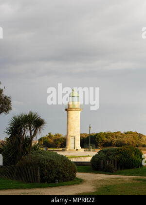 Lighthouse in Saint-Gilles-Croix-de-Vie, Vendée, France Stock Photo