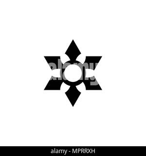circle with arrow, Star arrow logo vector, Stock Vector