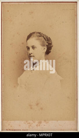 Portrait of Grand Duchess Olga Constantinovna of Russia (1851-1926). Stock Photo