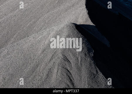 Stock pile of raw coal, Cleveland, Ohio, USA. Stock Photo