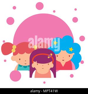 Funny avatar cartoons Stock Vector