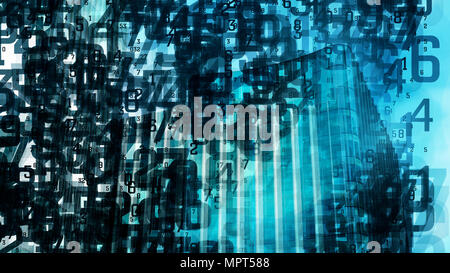 Analytics software using new computer algorithm Stock Photo