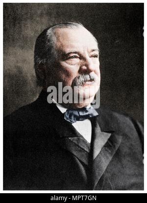 Grover Cleveland, 22nd and 24th President of the United States, 19th century (1955). Artist: Unknown. Stock Photo