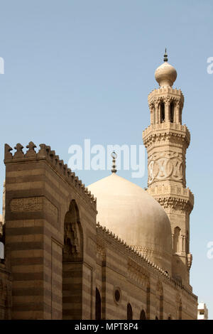 Aegypten, Kairo, Sharia Muizz il Din Allah,  Moscheekomplex des Sultans al Mansur Qualaun Stock Photo